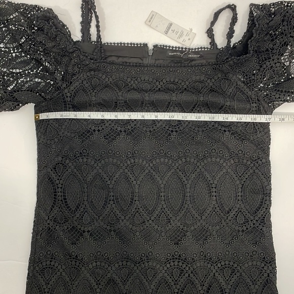 WHITE House Black Market OTS Lace Shift Dress - Picture 11 of 12